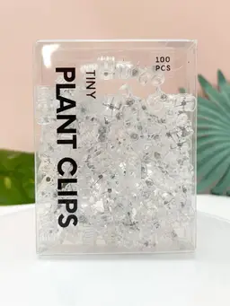Tiny Plant Clips - Clear- Set of 100