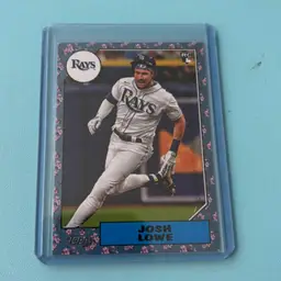 Josh Lowe Topps Japan Rookie Blue Floral Parallel