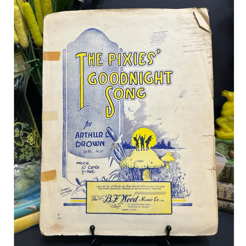 MARKDOWN! The Pixies' Goodnight Song Sheet Music Arthur L. Brown 1906