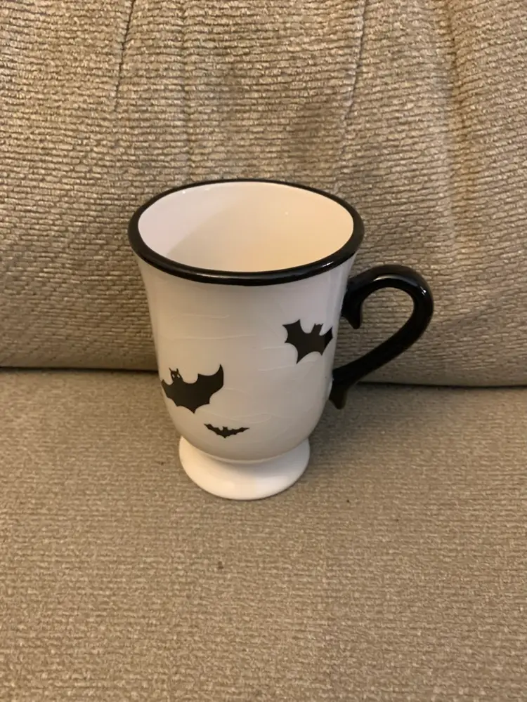 Bat Mug 4 X 3 1/4 X 4 3/4 Inches