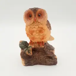 Owl on Branch Figurine