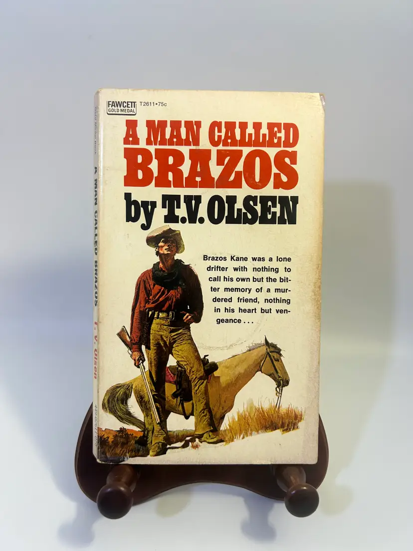 Vintage 'A Man Called Brazos' By T.V. Olsen 1964 Paperback Fawcett Gold Medal