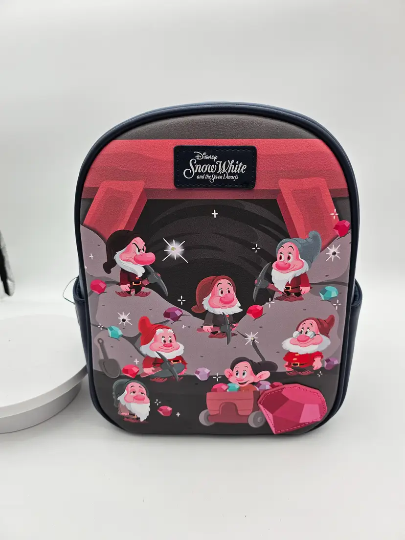 Disney Snow White And Seven Dwarves Mini Backpack LED Lights Diamond Mine Biowld