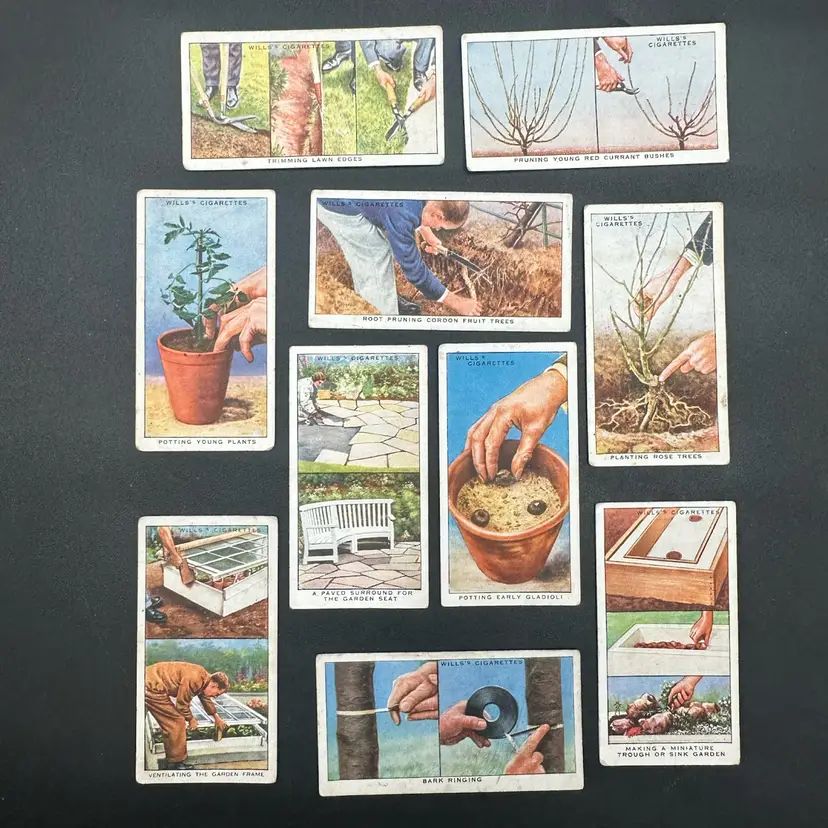 W.D. And H.O. Wills “Garden Hints” Cigarette Cards-PICK ONE! 1938