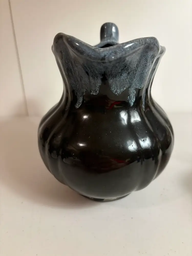 Vintage High Gloss Drip Glaze Mini Pitcher / Creamer