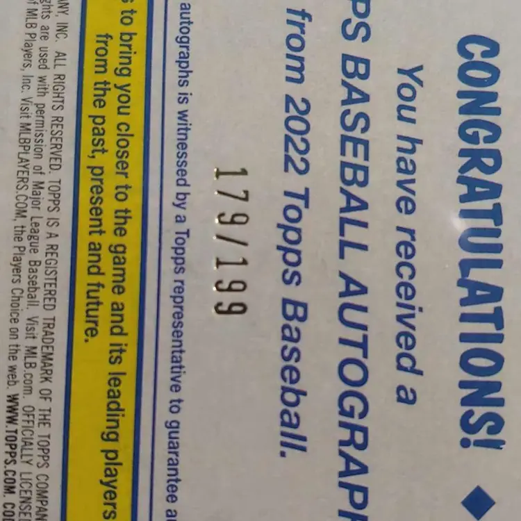 2022 Topps Update Nick Fortes 1987 Auto /199