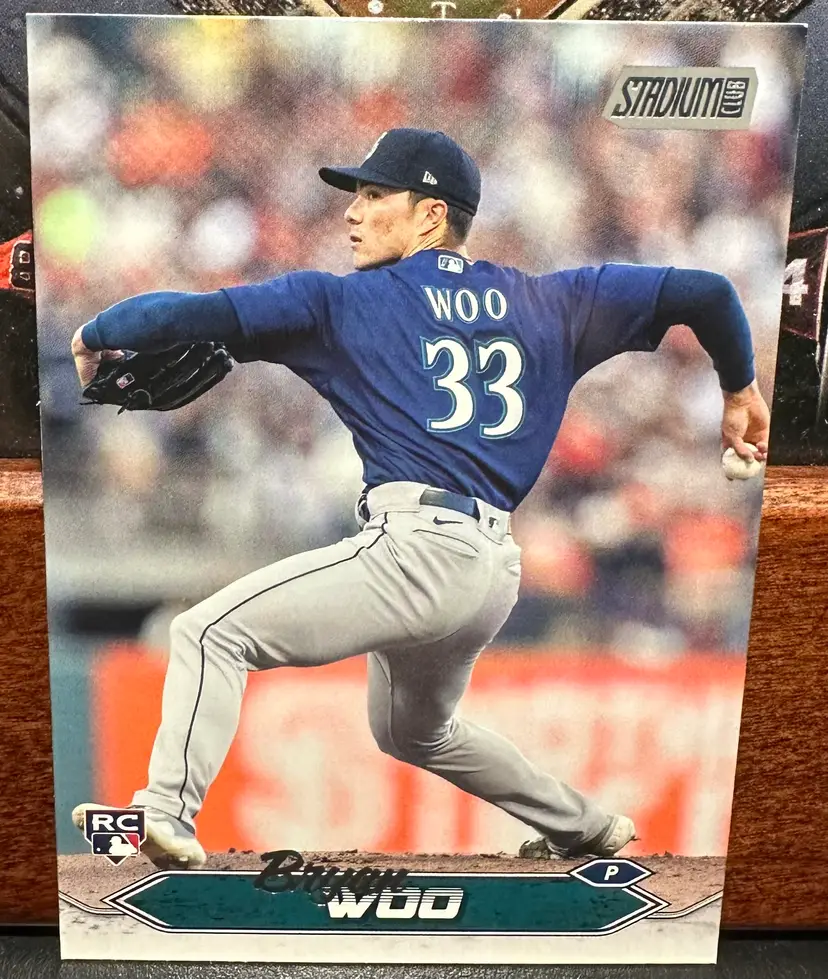 Bryan Woo RC 2024 Stadium Club 285 Seattle Mariners