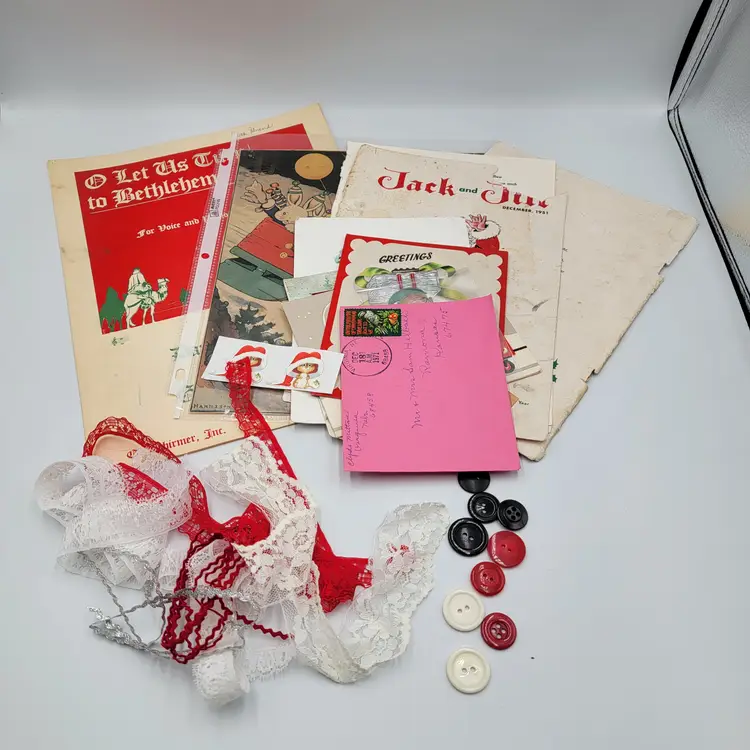 Christmas Themed Junk Journal Kit #1