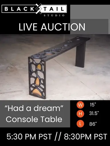 Live Auction: “Had A Dream” Console Table