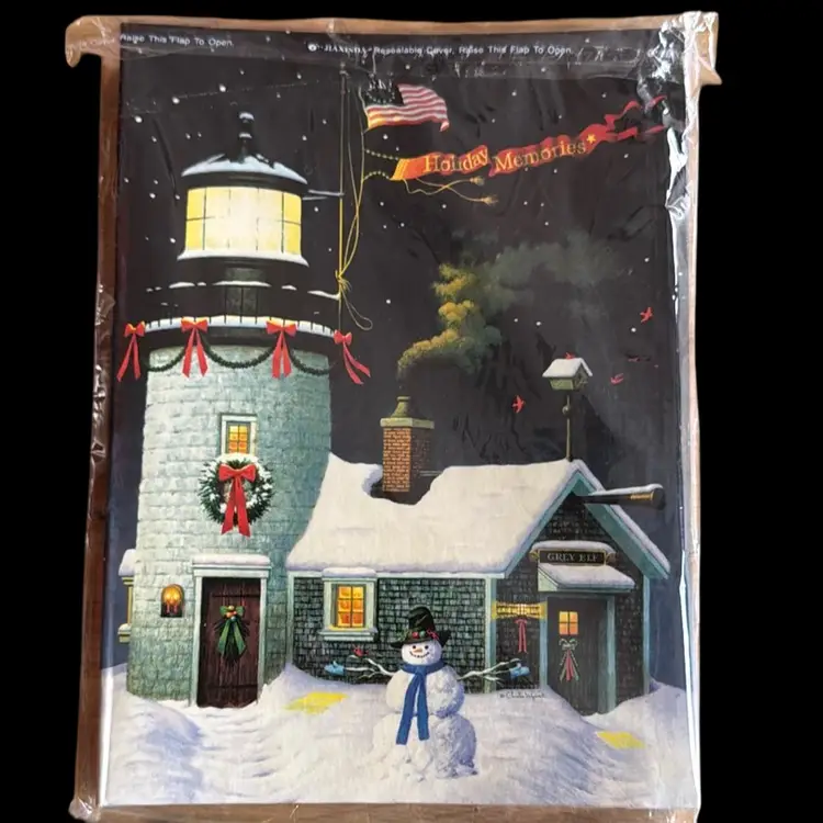 Vintage Holiday Memories Photo Album Charles Wysocki Take Out Window Artwork