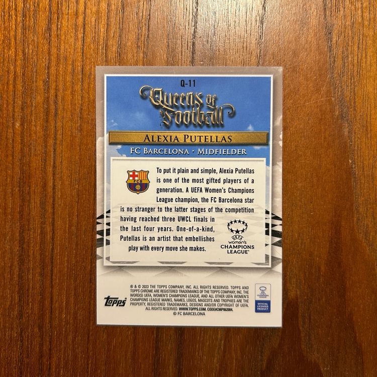 22/23 Topps Chrome UWCL Queens of Football Insert Alexia Putellas FC Barcelona/Spain