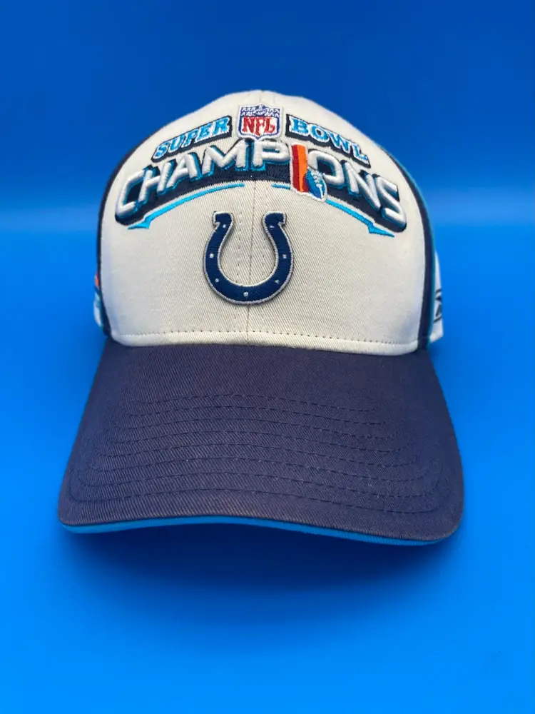 Reebok NFL Indianapolis Colts Adjustable White Super Bowl XLI Champions Hat 2007