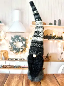 Tall Skinny Gnome Made With Upcycled Sweaters