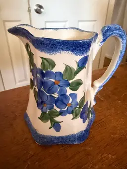Hand Painted Floral Small Pitcher