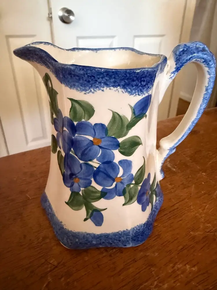 Hand Painted Floral Small Pitcher