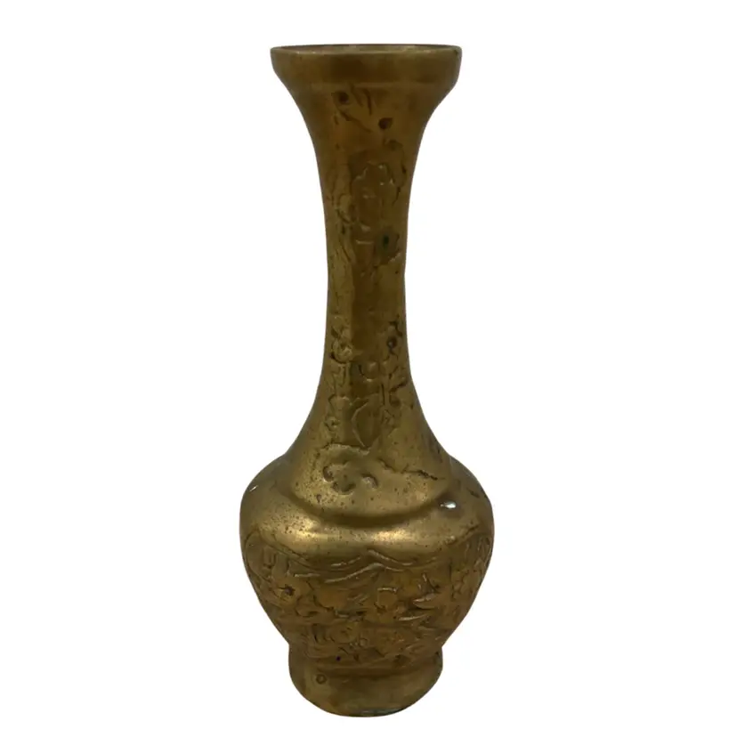 Hammered Solid Brass Vase
