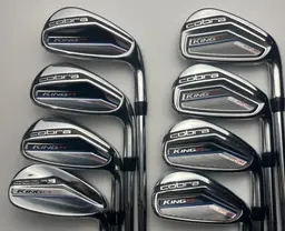 Cobra King F7 One Length Irons 4-PW, GW - Stock Cobra King Regular Flex - VG
