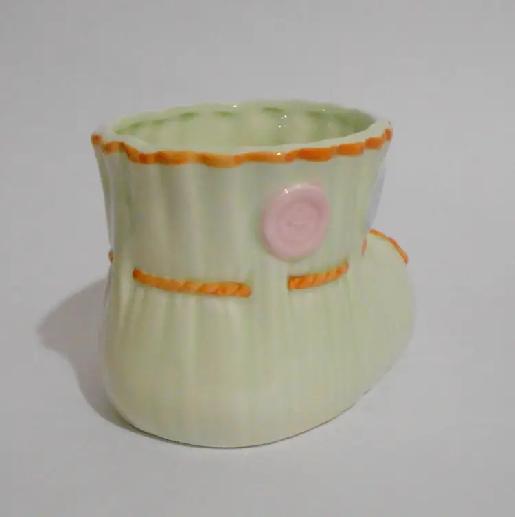 Ebeling And Reuss Baby Bootie Ceramic Planter 1984 Made In Japan