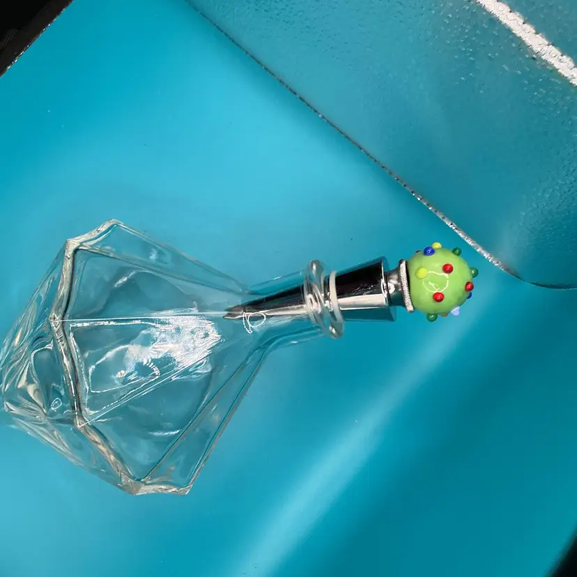 Diamond Shaped Glass Decanter