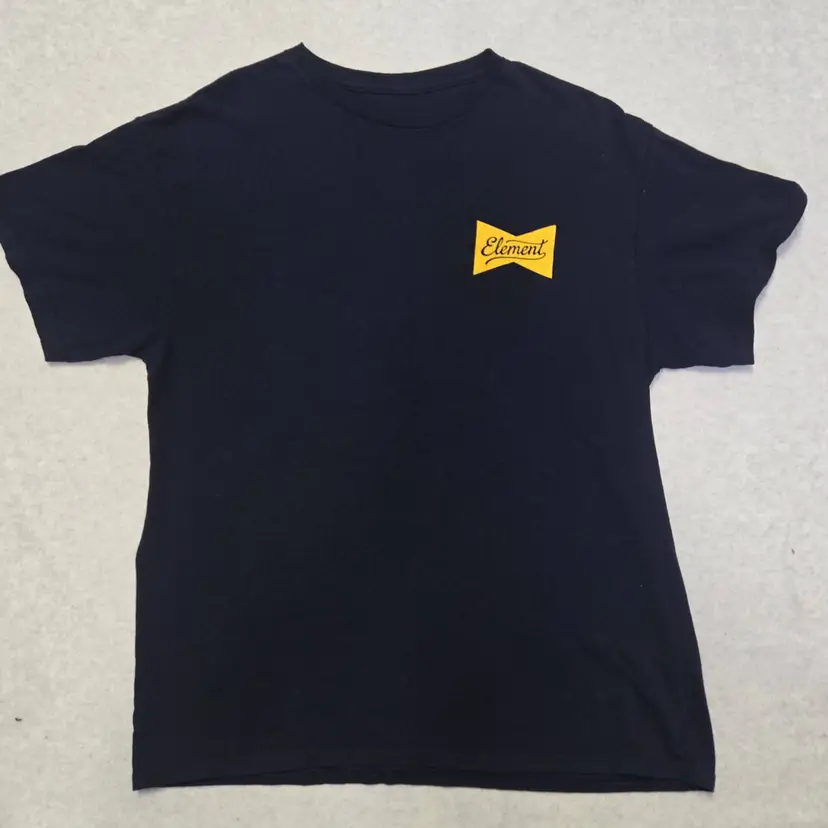 Element T-Shirt Mens L Blue Short Sleeve Skateboard Logo