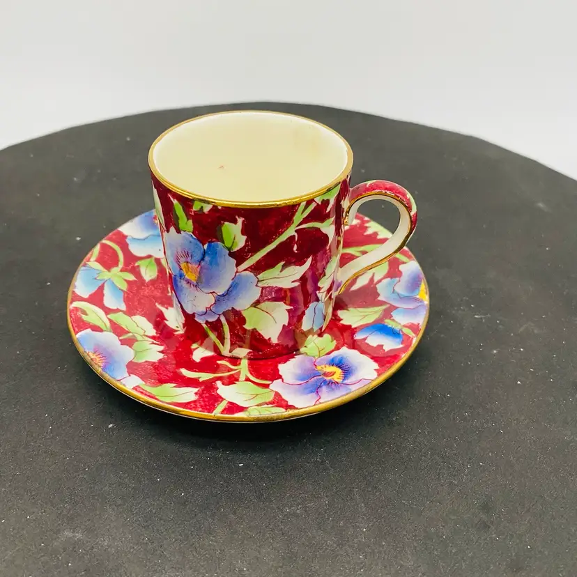 #3711 England Royal Winton Chintz Cup And Saucer June Festival Pattern