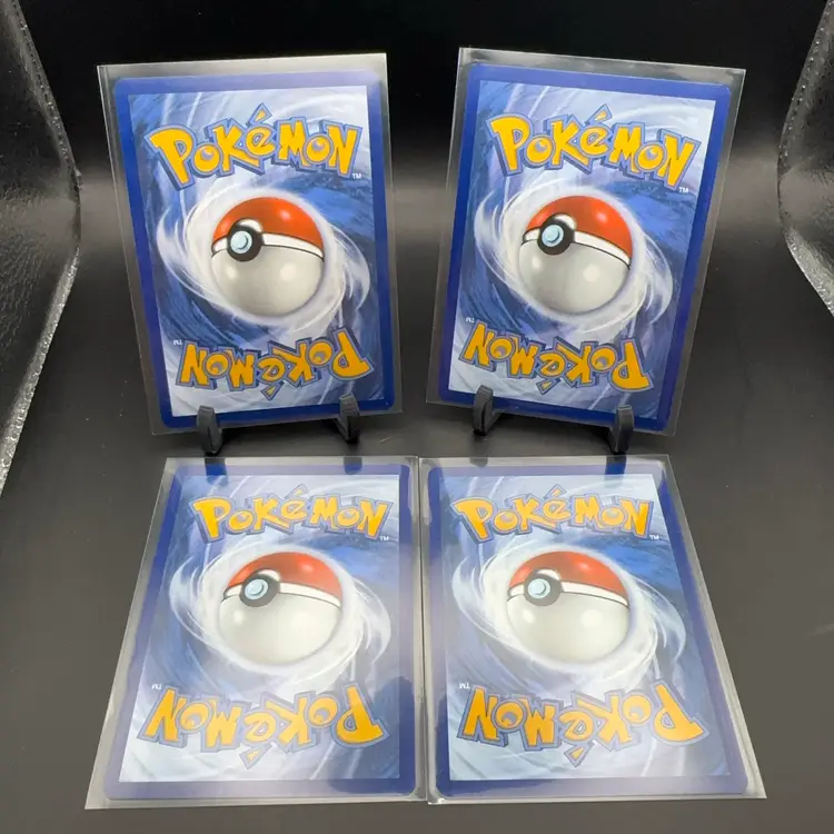 Pokémon Reverse Holo Lot Volcarona, Team Rockets Mareep, Team Rockets Porygon, Emcee’s Hype Trainer