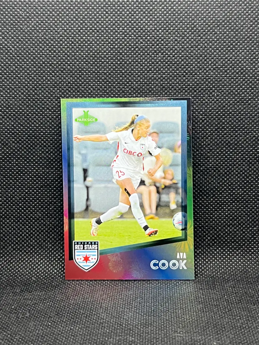Ava Cook 2023 Parkside NWSL Shimmer Foil /100 #11 Soccer Card