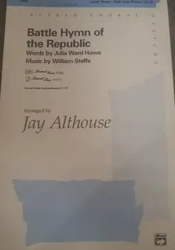 Alfred Choral Vocal Score Battle Hymn of the Republic Jay Althouse