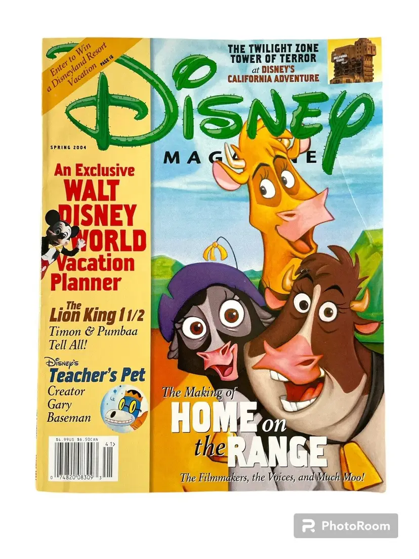 The Disney Magazine Spring 2004 Lion King Tower Of Terror California Adventure