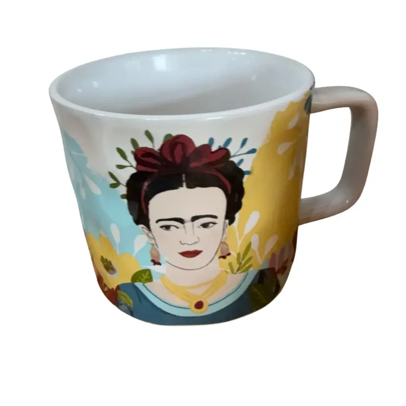 Frida Kahlo Prima Design Dimpled Coffee Tea Mug Cup Oversized Artsy