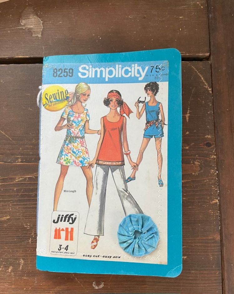 Blue Sewing Themed Journal