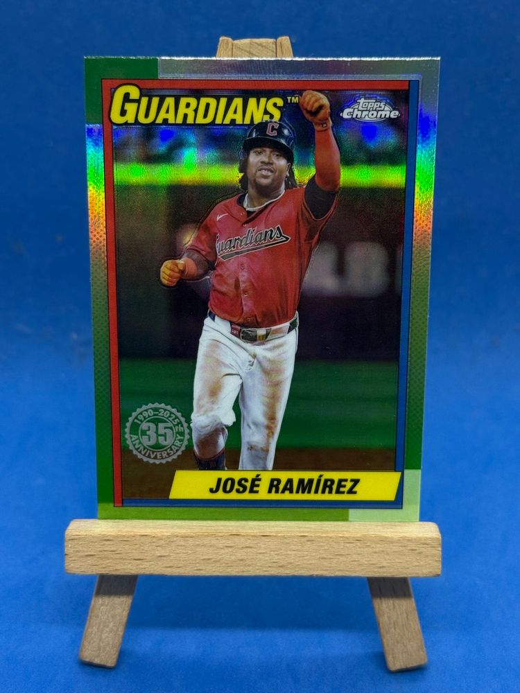 2025 Topps Chrome Jose Ramirez 1990 Retro Cleveland Guardians