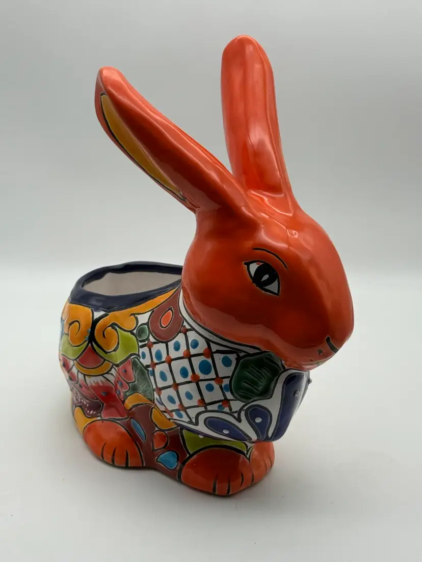 Talavera Pottery Bunny Rabbit Planter