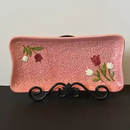 Vintage I. W. Rice & Company Vanity Tray with Vintage Avon Soaps