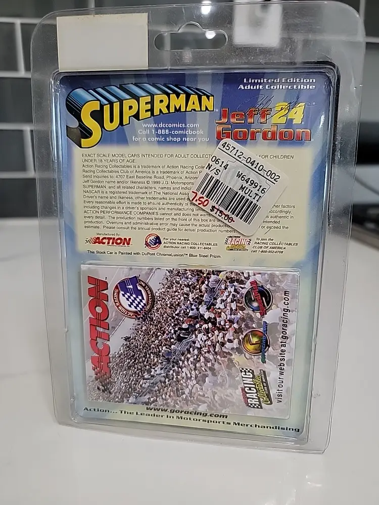 Jeff Gordon #24 Superman car 1999