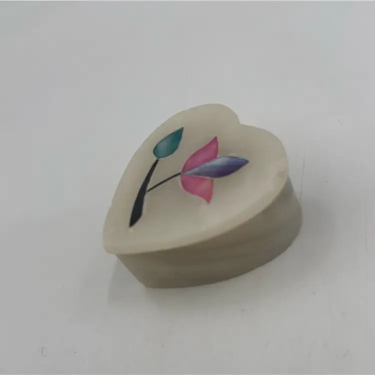 Vintage small Heart Shaped Ring Box handmade in India