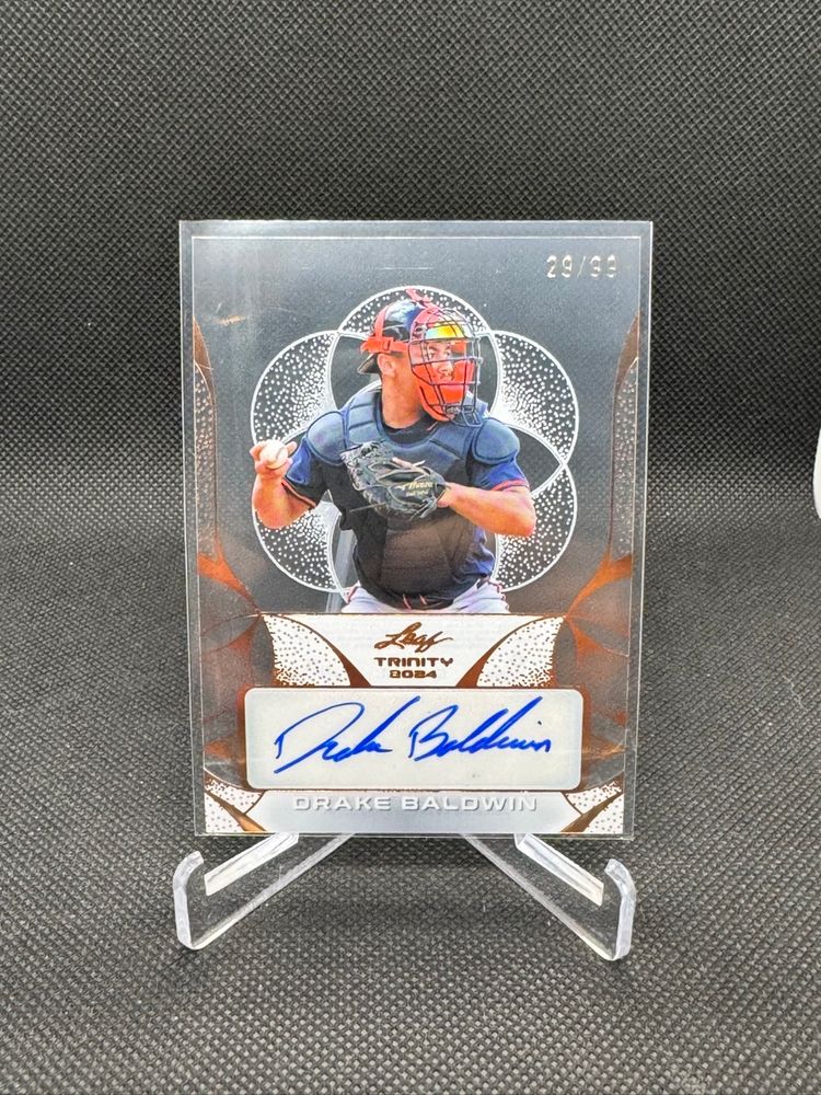 Drake Baldwin 2024 Leaf Trinity Auto 29/99 Atlanta Braves