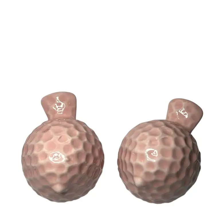 Just Two Cute Pink Ceramic Seaside Birds Looking For A Hang Out.