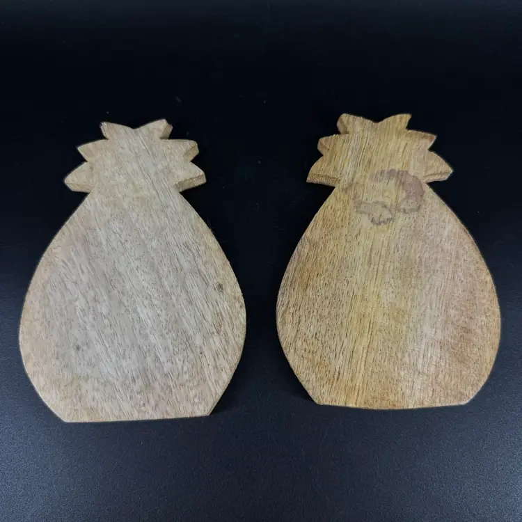 Wooden Pineapple Coasters