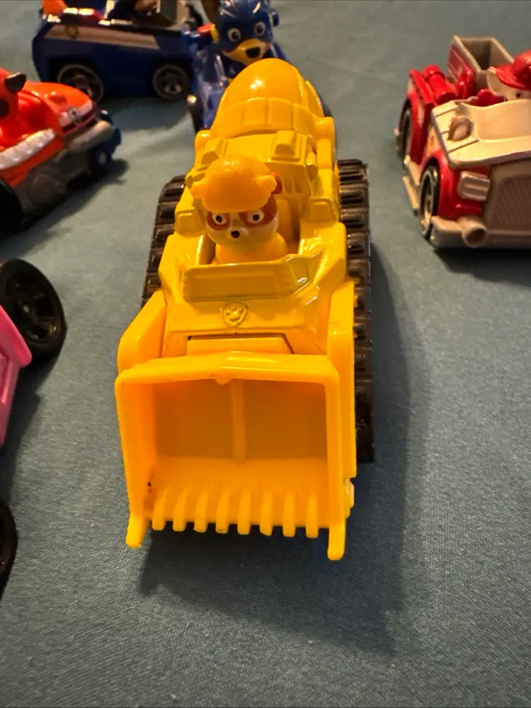 Paw Patrol Lot Of 9 Toy Cars & Vehicles Zuma Everest Ryder Rubble Marshall