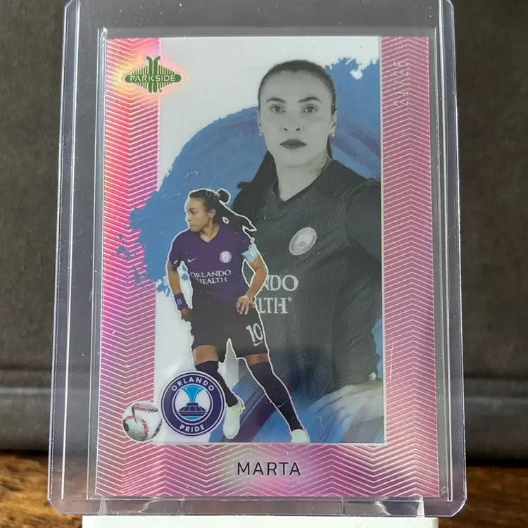 Marta, 2024 Parkside NWSL Pacific - Pink, Orlando Pride, Soccer Card