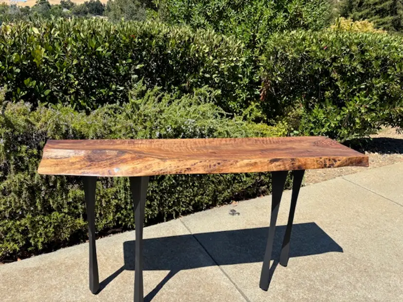 Bastogne Walnut Console Table