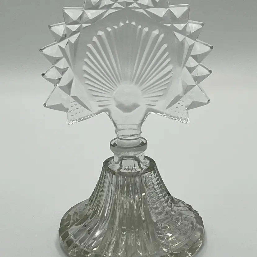 Vintage Pressed Glass Perfume Bottle- As Is!