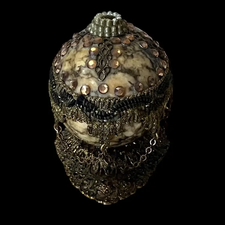 Ornate Decorated Stone Egg