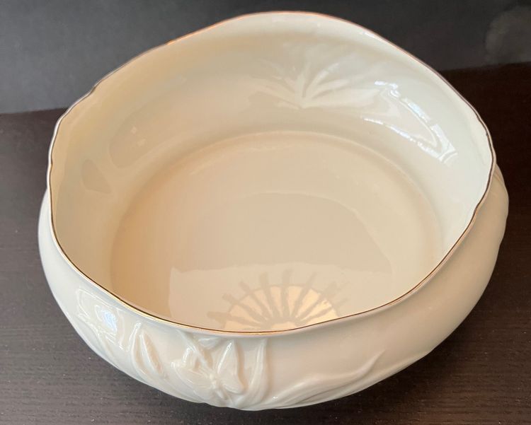 VTG Belleek Cream Butterfly Console Bowl Ireland