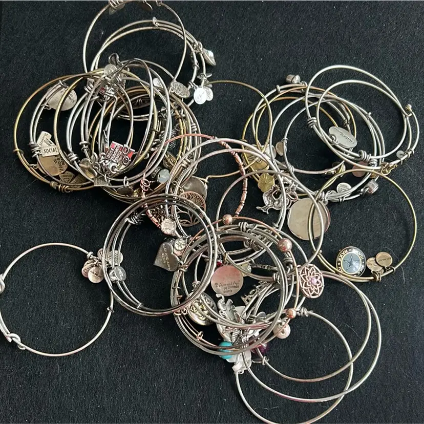 #28 - Alex And Ani Bracelet Stacker Lot