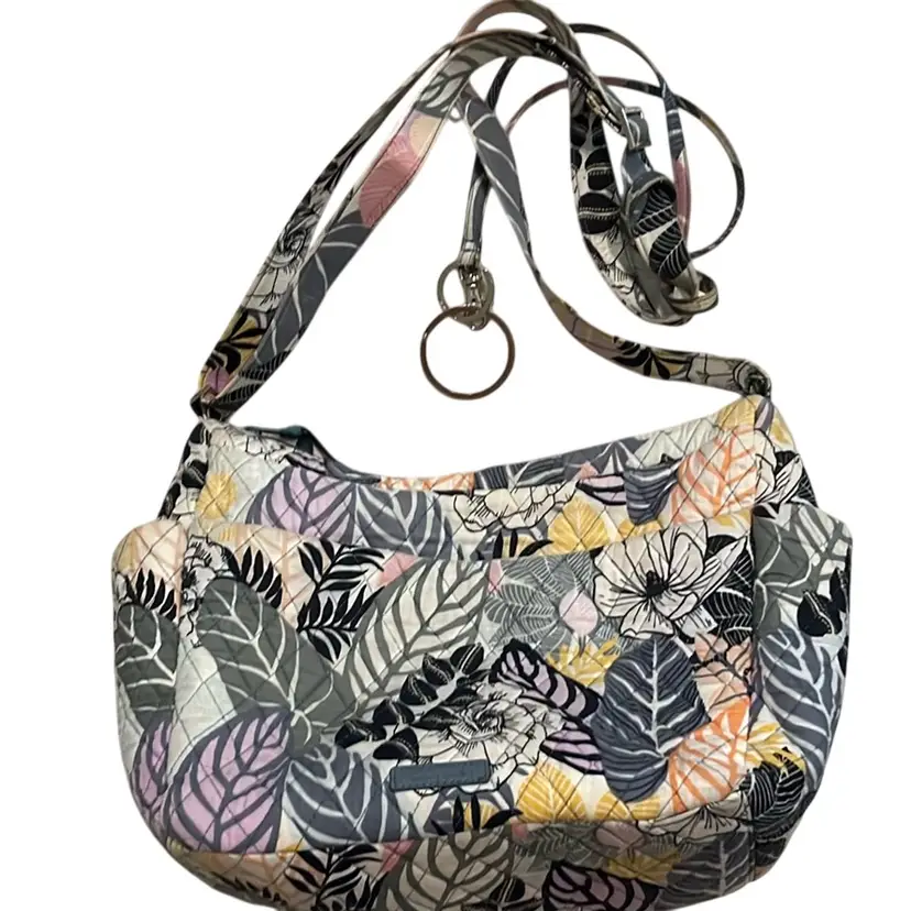 Vera Bradley- Palm Floral-Shoulder Bag – 12.5” Quilted Tote (Retired Pattern)