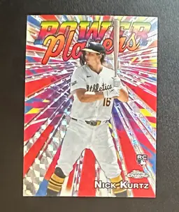 Nick Kurtz Topps Chrome Power Players (RC)