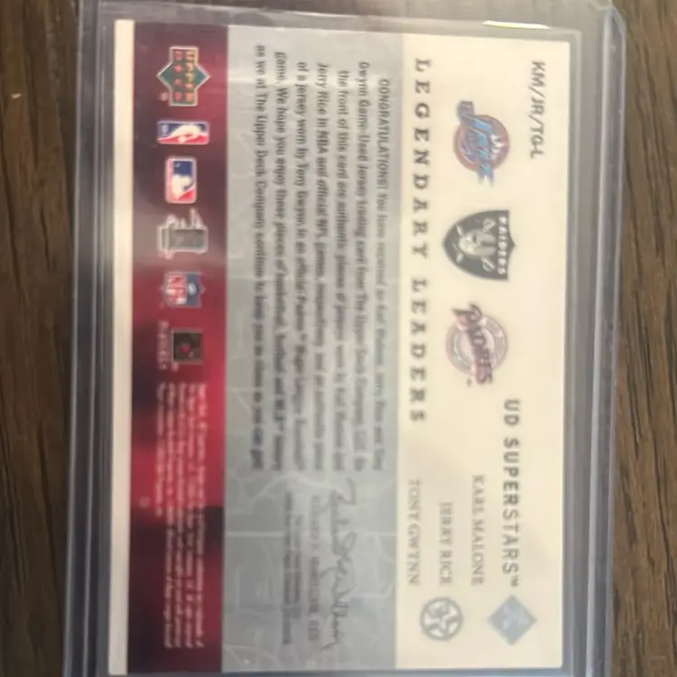 Malone, Rice, Gwynn Jersey Legends