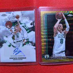 Kristaps Porzingis Player Lot - Auto, # - Boston Celtics